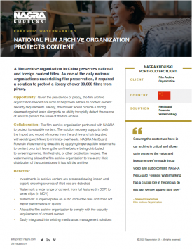 National Film Archive Organization Case Study